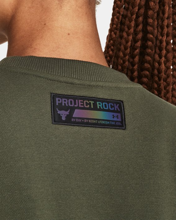 Maglia Project Rock Heavyweight Terry Leg Day Crew da donna, Green, pdpMainDesktop image number 3